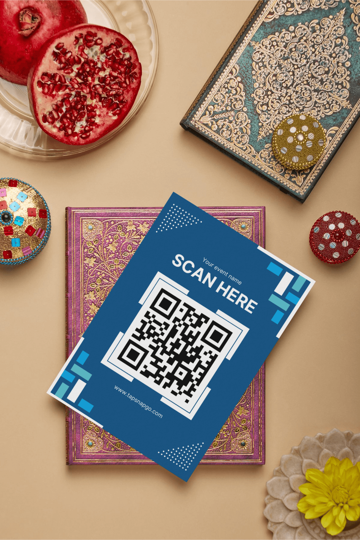 Person scanning QR Code
